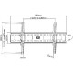 Manhattan TV nosač zidni 37"-86" do 75kg, crni