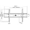 Manhattan TV nosač zidni 37"-86" do 75kg, crni