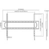 Manhattan TV nosač zidni 60"-120" do 120kg, crni