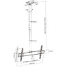 Manhattan TV stropni nosač 37''-70'', do 50 kg