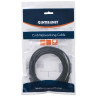 Intellinet Cat6, CCA, U/UTP, PVC, RJ45, 0.5m, crni
