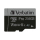 Verbatim memorijska kartica PRO Micro SDXC 256GB, U3, A2, V30, Class 10 Card + adapter