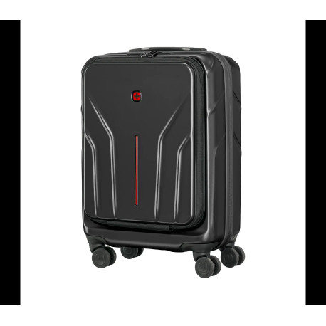 Wenger kofer Amplix Carry-On za ručnu prtljagu, odvojeni utor za prijenosnike do 16", crni