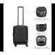 Wenger kofer Amplix Carry-On za ručnu prtljagu, odvojeni utor za prijenosnike do 16", crni
