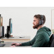 Slušalke Logitech Zone Vibe Wireless for Business, USB-C, grafitne
