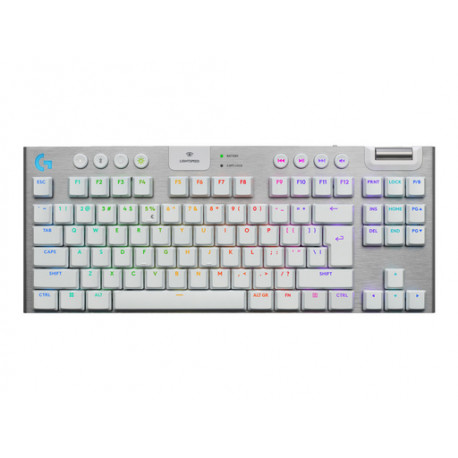 Tipkovnica Logitech G915 X LIGHTSPEED TKL, GL Tactile, Wireless, bela, SLO g.