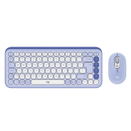 Tipkovnica in miška Logitech POP Icon Combo, Bluetooth, vijolična, SLO g.