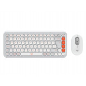 Tipkovnica in miška Logitech POP Icon Combo, Bluetooth, bela, SLO g.