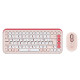 Tipkovnica in miška Logitech POP Icon Combo, Bluetooth, roza, SLO g.