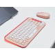 Tipkovnica in miška Logitech POP Icon Combo, Bluetooth, roza, SLO g.