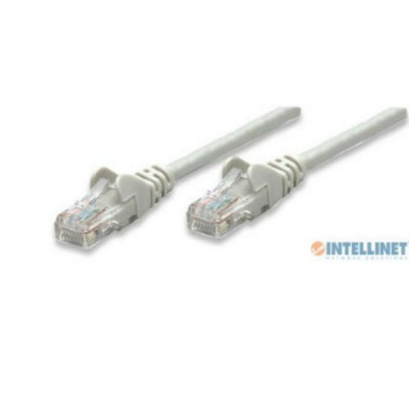 Intellinet Cat5e, CCA, U/UTP, PVC, RJ45, 2m, sivi