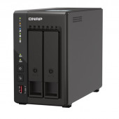2-bay desktop NAS, Intel Celeron J6412 4C 2.0GHz, burst 2.6GHz, onboard 8GB RAM, 2 x HDMI 1.4b, 2x M.2 2280 PCIe slots, 2x 2.