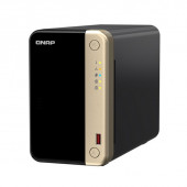 2-Bay desktop NAS, Intel® Celeron® N5105/N5095 quad-core, 8 GB DDR4 onboard not expandable, 2 x 3.5"/2.5" SATA 6Gb/s drive ba
