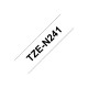 BROTHER TZEN241 bk/wh nonlaminate 18mm