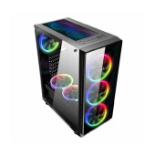 NaviaTec Legend V2 Gaming Case 4x LED Color Ventilators, 2x USB 3.0, 1x USB 2.0