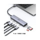 UGREEN 7-portni USB-C HUB na 1xUSB-A 3.2, 2xUSB-C 3.2, 1xSD/TF čitač memorijskih kartica, 1xUSB-C za napajanje, 1x HDMI, sivi