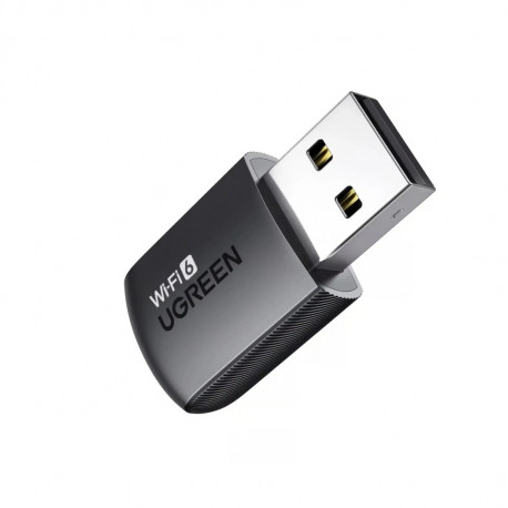 UGREEN AX900 Bežični mrežni adapter kartica, USB 3.0, Dual band, Wi-Fi 6, 900 Mbps brzina, crni