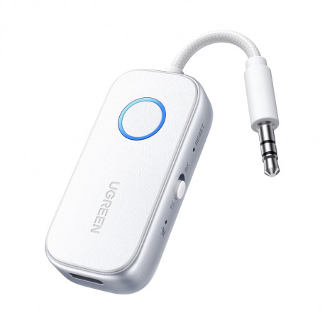 UGREEN Bežični Audio transmiter i receiver, BT 5.4, 3.5 mm, bijeli