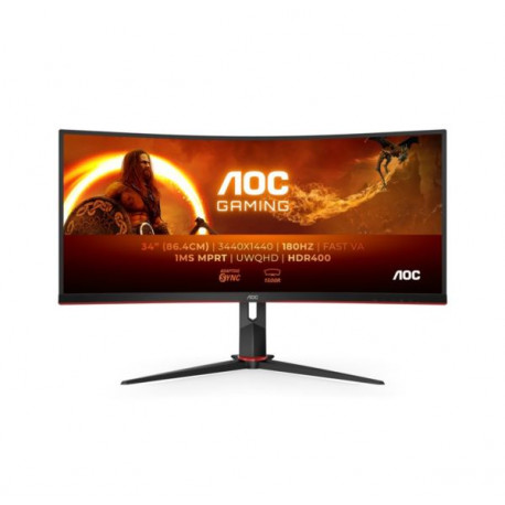 AOC LCD 34" curved, VA, 4ms, 180 Hz