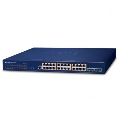 Planet Layer 3 24-Port 10 100 1000T 802.3at PoE 4-Port 10G SFP