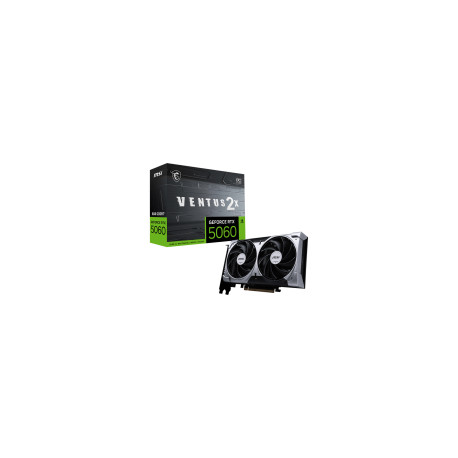 MSI Video Card NVIDIA GeForce RTX 5060 8G VENTUS 2X OC (8GB GDDR7/128bit, 3xDP, 1xHDMI, Recommended