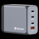 Verbatim GNC-200 GaN zidni punjač 200W, 4 priključka, 2 x USB-C PD 100 W / 1 x USB-C PD 65 W / 1 x USB QC 3.0