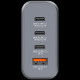 Verbatim GNC-140 GaN zidni punjač 140W, 4 priključka, 2 x USB-C PD 140 W / 1 x USB-C PD 20 W / 1 x USB-A QC 3.0