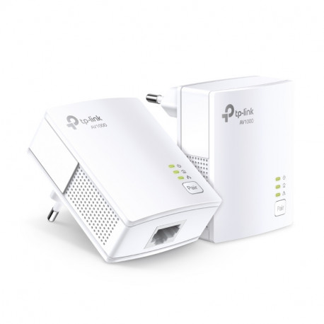 TP-Link AV1000 Powerline Gigabit mrežni adapter, 1000Mbps, HomePlug AV (duplo pakiranje)