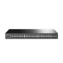 TP-Link Omada JetStream 48-port Gigabit L2 Smart preklopnik, 48×10/100/1000 RJ45 ports, 4×SFP Gigabit, 1U 19" rack-mount