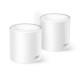 TP-Link AX1500 Deco X10 (2-pack) Mesh Wi-Fi 6 Dual-Band, 300 Mbps/1201 Mbps (2,4GHz/5GHz) 2×Gigabit port, Deco App