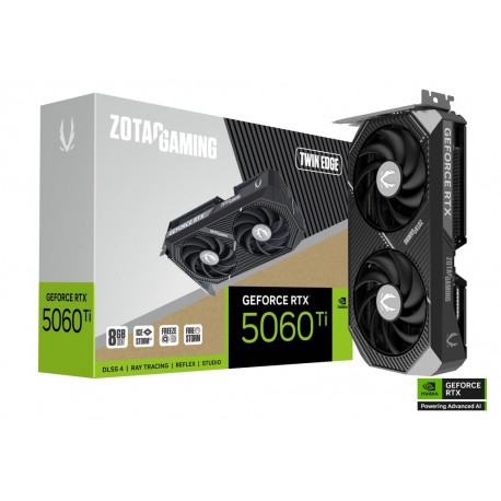 Zotac  RTX 5060 TI Twin Edge 8GB GDDR7 128-bit, PCIe 5.0x8, 3×DP/HDMI