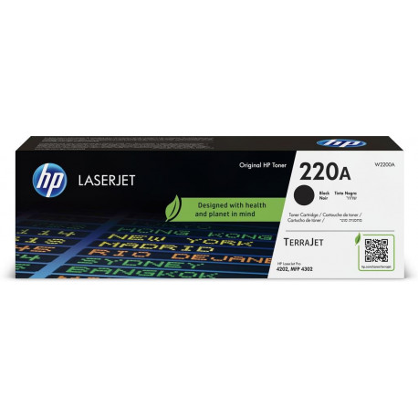 Toner HP 220A Black Original LaserJet Cartridge W2200A