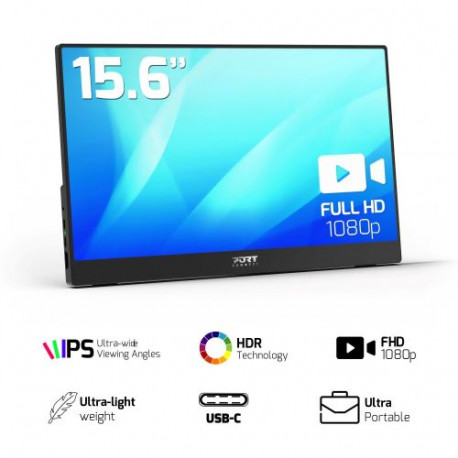 Port monitor 15,6", FHD, USB-C 15W, prijenosni