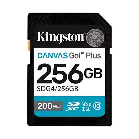 Kingston Canvas Go! Plus SD, R200MB/W160MB, 256GB