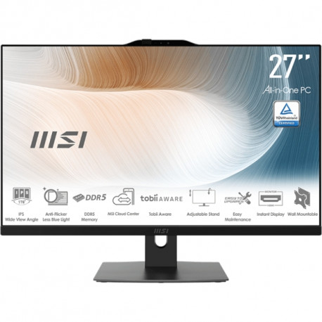 All-In-One MSI Modern AM272P 1M-1221XEU Core 7 / 16GB / 1TB SSD / 27" FHD / Windows 11 Pro / black - adjustable stand