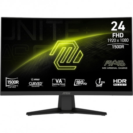 Monitor MSI MAG 244C / 23.6" / FHD / VA / 180Hz / 1ms (MPRT) / curved / black