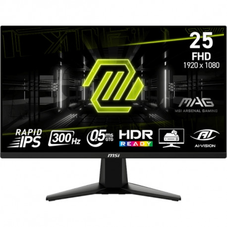 Monitor MSI MAG 255XF / 24.5" / FHD / IPS / 300Hz / 0.5ms (GtG) / black