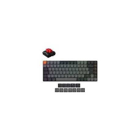 Tipkovnica Keychron K3X-H1-UK Carbon Black RGB75% Layout/BT/Wired/Red Switch/Low profile
