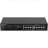 Ruijie switch 16-port unmanaged RG-ES116G16 10/100/1000 Mbps RJ45 Ports, Steel Case
