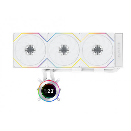 Komplet za tekočinsko hlajenje AIO Liquid Cooler Lian Li HydroShift II LCD-C 360TL, bel