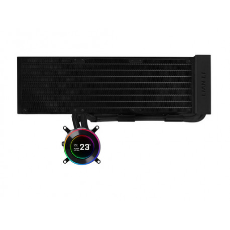 Komplet za tekočinsko hlajenje AIO Liquid Cooler Lian Li HydroShift II LCD-C 360 Fanless, črn