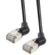 Transmedia CAT6a U FTP Patch Cable 3m black, 360° rotatable