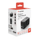 Adapter Verbatim CNT-02 GaN III 32127 Charge'n'Travel 85W, 3xUSB-C/1xUSB-A/uvlačivi USB-C kabel (EN/UK/US)