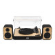 HOUSE OF MARLEY REVOLUTION BT TURNTABLE WITH SPEAKERS SIGNATURE BLACK