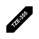 BROTHER TAPE TZE355 white/black 24mm 8m