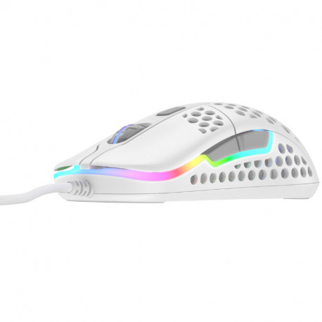 Cherry XTRFY M42 optički RGB igraći miš, 16000 cpi, USB, bijeli