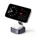 UGREEN 2in1 Qi2 Magnetic Foldable punjač, 15W, za Iphone 12-16, AirPods 3/2/Pro, sivi