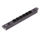 Easy PDU, Basic, 1U, 10A, 230V, (6)Schuko&(1)C13