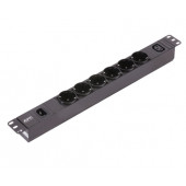 Easy PDU, Basic, 1U, 10A, 230V, (6)Schuko&(1)C13