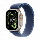 Watch Apple Watch Ultra 3 (2025) 5G 49mm Natural Titanium Case with Trail Loop M/L - Blue/Bright Blue